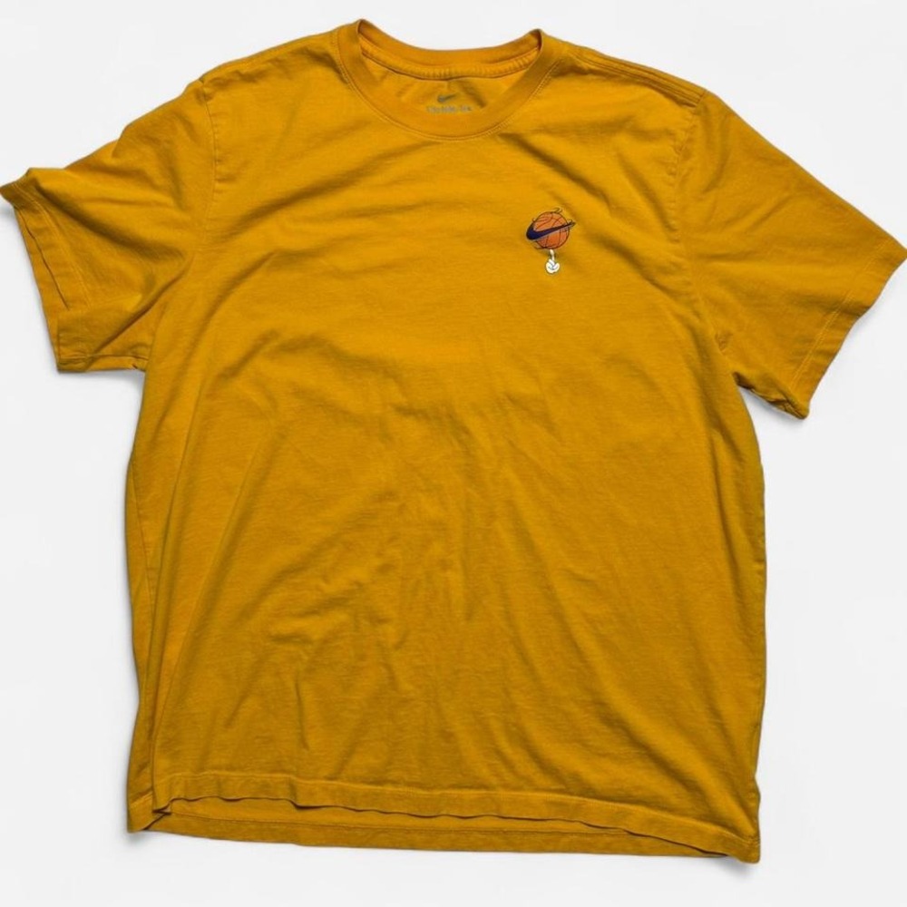 Yellow Nike Looney Tunes Basketball Logo T-Shirt